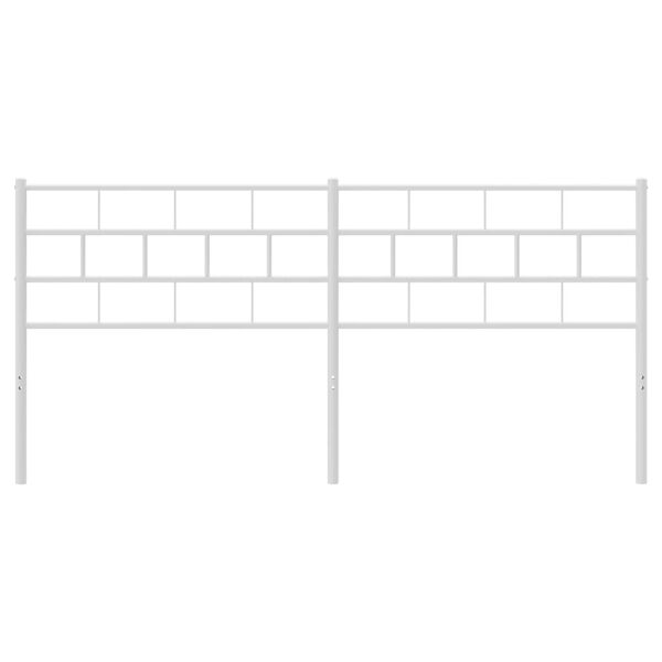 vidaXL Metal Headboard White 160 cm