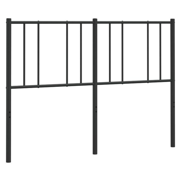 vidaXL Metal Replace Headboard Black 135 cm