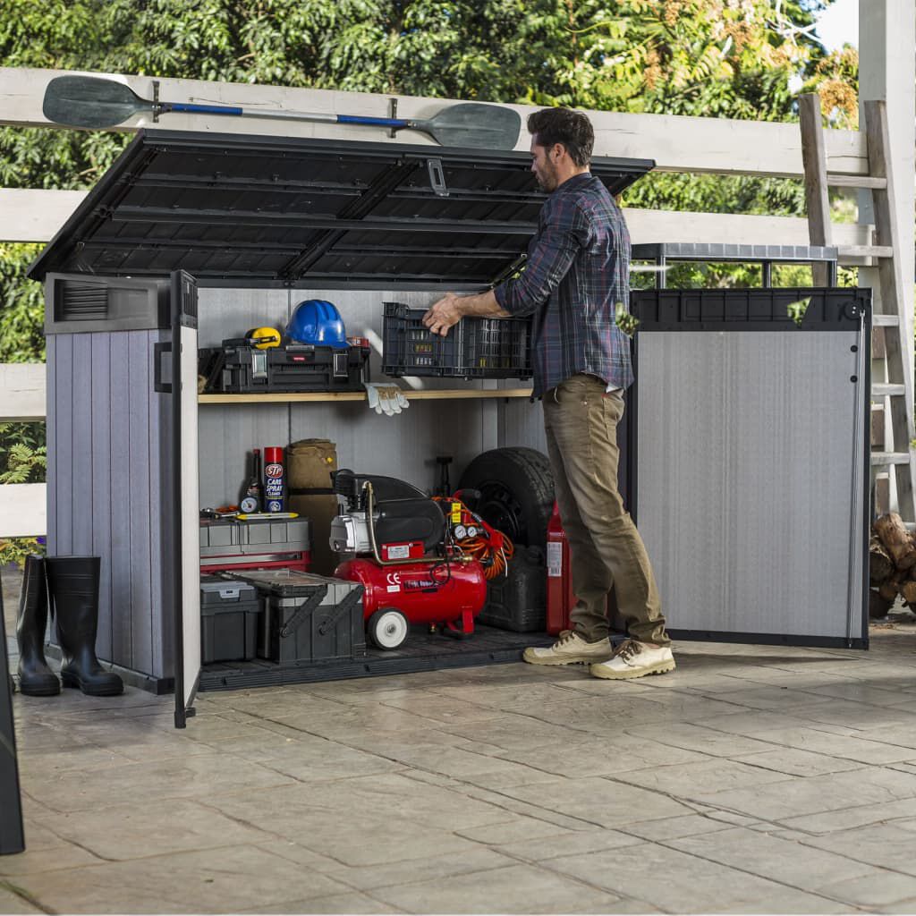 Grill discount storage shed