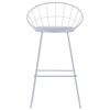 vidaXL Bar Stools 2 pcs White Faux Leather