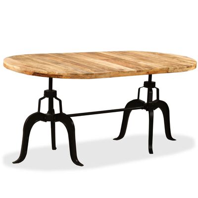 vidaXL Dining Table Solid Mango Wood and Steel 180 cm