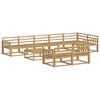vidaXL Outdoor Sofa Set 9 pcs White 79 x 79 x 37 cm Solid Acacia Wood