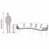 vidaXL Garden Sofa Set 4 pcs Natural Poly Rattan