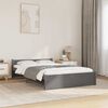 vidaXL Bed Frame without Mattress Grey Solid Wood 120x200 cm