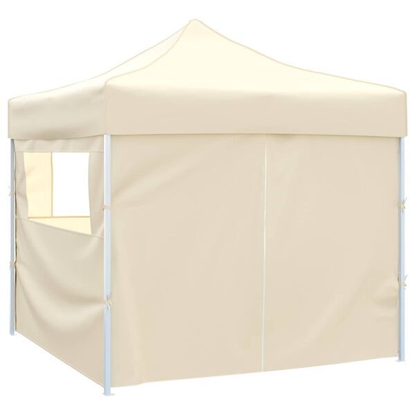 vidaXL Party Tent Folding Cream 291 x 291 x 315 cm Oxford Fabric