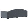 vidaXL Daybed with Trundle without Mattress Dark Grey 90x190 cm Single