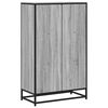 vidaXL Book Cabinet Grey Sonoma 65.5x33x107.5 cm Engineered Wood