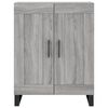 vidaXL Highboard Grey Sonoma 69.5x34x180 cm Engineered Wood