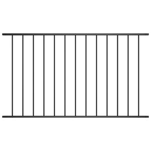 vidaXL Fence Panel Woerden Powder-coated Steel 1.7x0.75 m Black