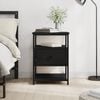 vidaXL Bedside Cabinet Black 40x42x56 cm Engineered Wood