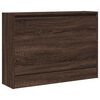 vidaXL Shoe Cabinet Brown Oak 80x21x57 cm Engineered Wood