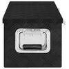 vidaXL Storage Box Black 70x31x27 cm Aluminium