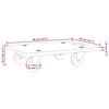 vidaXL Transport Trolleys 2 pcs Rectangular 60x40x11.5 cm