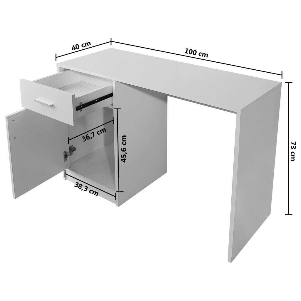 36 desk with clearance drawer