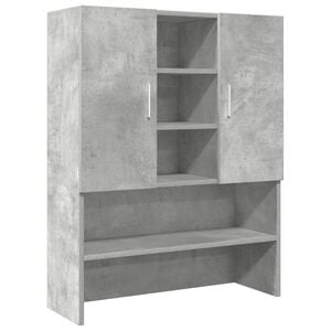 vidaXL Washing Machine Cabinet Concrete Grey 70.5x25.5x90 cm