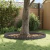 vidaXL Lawn Edgings 10 pcs Black 103 x 0.05 x 22 cm Steel
