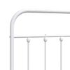 vidaXL Metal Headboard White 180 cm