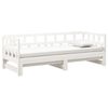 vidaXL Pull-out Day Bed without Mattress White 2x(90x200) cm