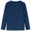 Kids' T-shirt with Long Sleeves Navy Blue 128