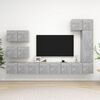 vidaXL 8 Piece TV Cabinet Set Concrete Grey Engineered Wood