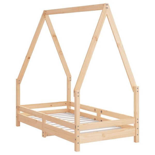 vidaXL Kids Bed Frame 70x140 cm Solid Wood Pine