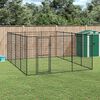 vidaXL Outdoor Dog Kennel Steel 14.52 m²