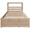 vidaXL Bed Frame with Headboard without Mattress 90x190 cm Single