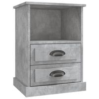vidaXL Bedside Cabinet Concrete Grey 43x36x60 cm