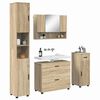 vidaXL Bathroom Furniture Set 5 pcs Sonoma oak 30 x 35 x 192 cm