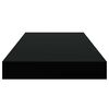 vidaXL Floating Wall Shelves 4 pcs Black 50x23x3.8 cm MDF