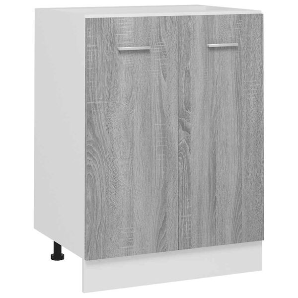 vidaXL Bottom Cabinet Lyon Grey Sonoma 60x46x81.5 cm Engineered Wood