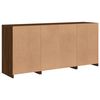 vidaXL Sideboard with LED Lights Brown Oak 142.5x37x67 cm