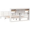 vidaXL Bookcase Bed without Mattress White 180x200 cm Super King Solid Wood Pine
