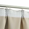 vidaXL Blackout Curtains with Hooks 2 pcs Beige 140x175 cm
