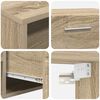 vidaXL Wooden Cabinet Sonoma Oak 100.5 x 39 x 30 cm Engineered Wood