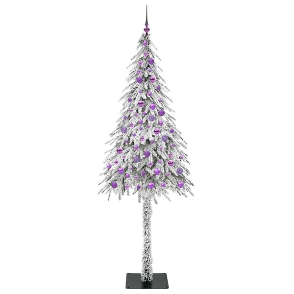 vidaXL Christmas Tree with 300 LEDs White 210 cm PE and Steel