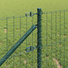 vidaXL Fence with Post Green 0.8 x 10 m Steel and PVC