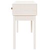 vidaXL Console Table White 114x40x75 cm Solid Wood Pine