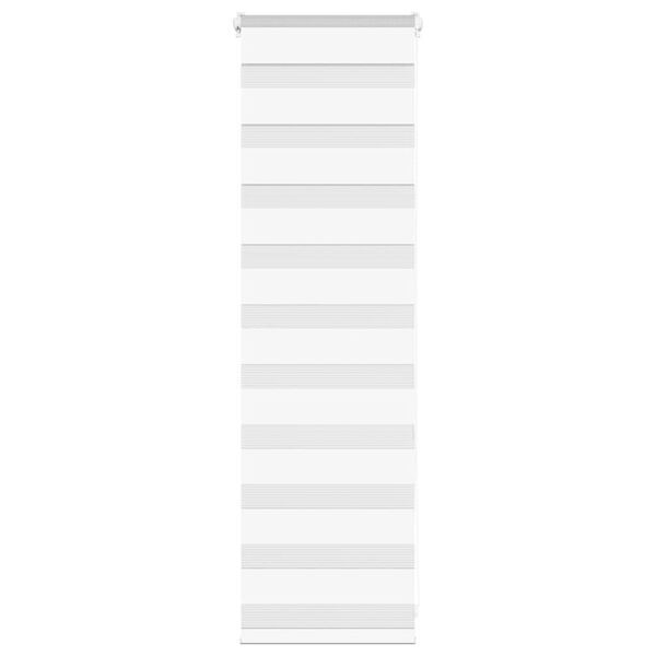 vidaXL Zebra Blind White 45x100 cm Fabric Width 40.9 cm Polyester
