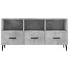vidaXL TV Cabinet Concrete Grey 102x36x50 cm Engineered Wood