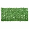 vidaXL Balcony Screen with Green Leaves 200x100 cm