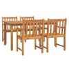vidaXL 5 Piece Garden Dining Set Solid Wood Acacia