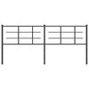 vidaXL Metal Headboard Black 200 cm