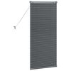 vidaXL Window Blind with Curtains Manual Dark grey Aluminium