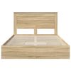 vidaXL Storage Bed with Drawer Sonoma Oak 160 x 200 cm Engineered Wood