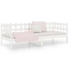 vidaXL Day Bed without Mattress White 90x190 cm Single Solid Wood Pine