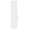 vidaXL Bathroom Cabinet with Roll Holder White 20.5x22x90 cm