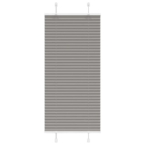 vidaXL Pleated Blind Anthracite 60x100 cm Fabric Width 59.4 cm Polyester