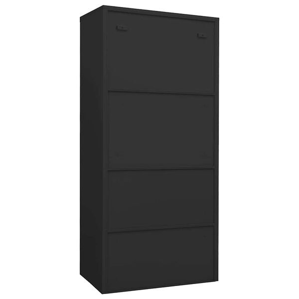 vidaXL Wardrobe Anthracite 80x50x180 cm Steel