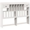 vidaXL Headboard with Storage White 160 cm Solid Wood Pine